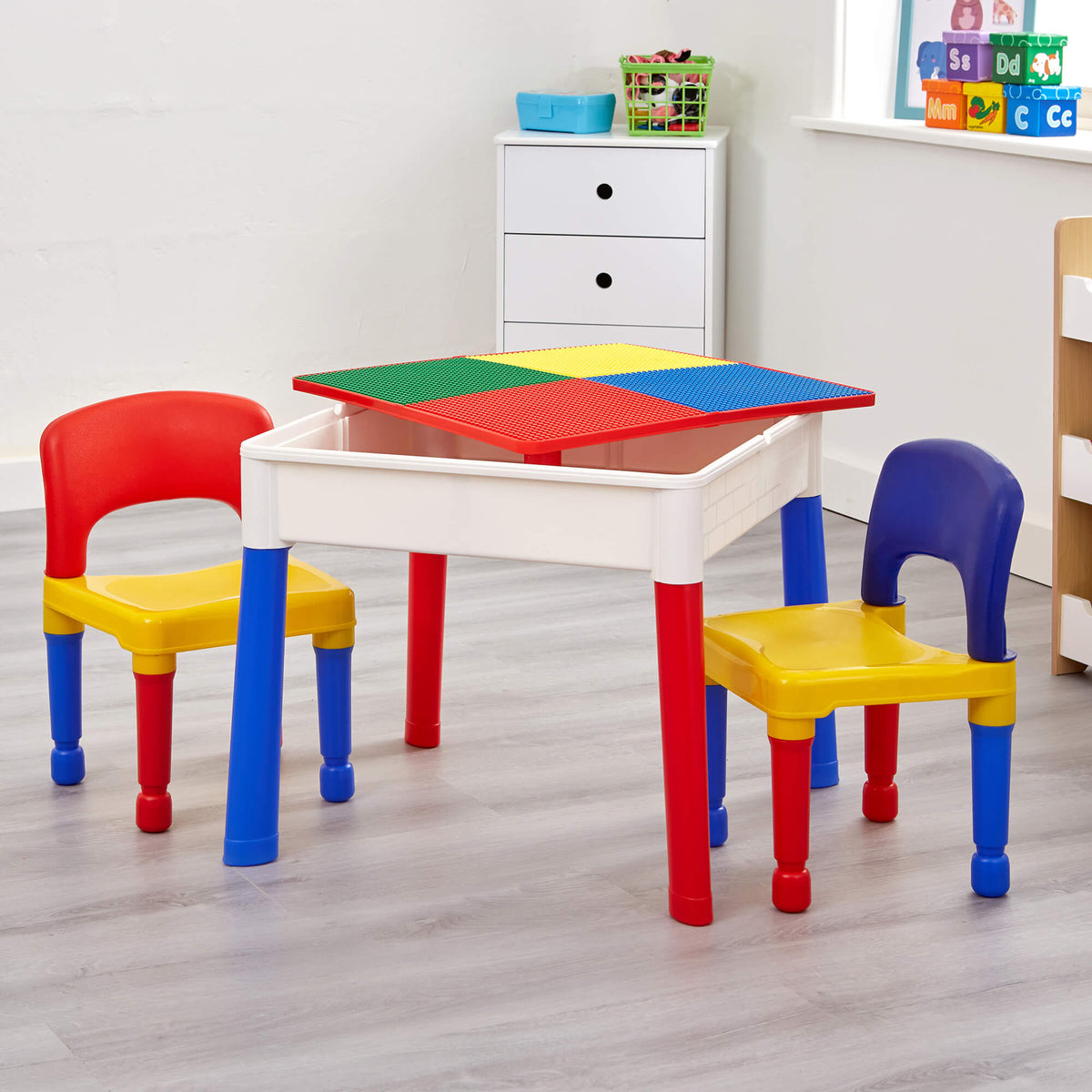 Lego brand table with chairs hotsell