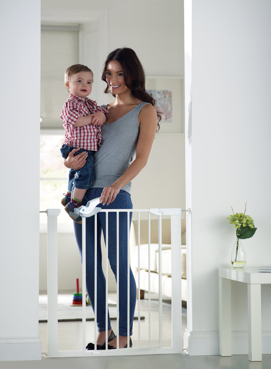 Lindam Easy Fit Plus Deluxe Gate Tall Gate Baby Gate White Stair www.littlehelper