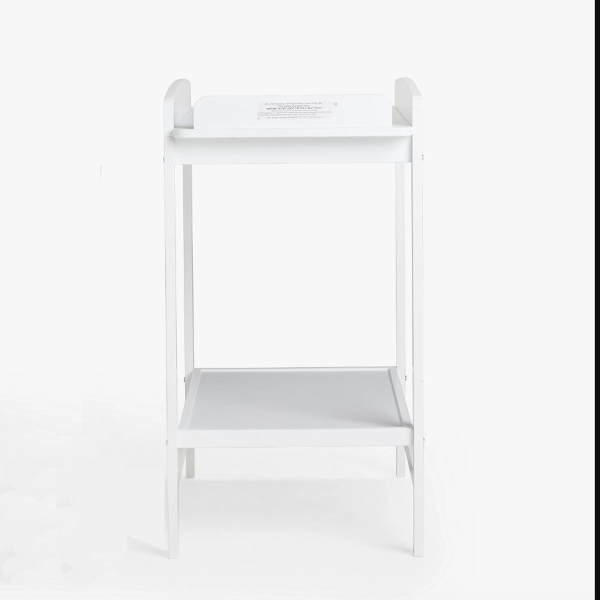 Eco Conscious Solid Pine 2 Tier Open Baby Changing Unit White