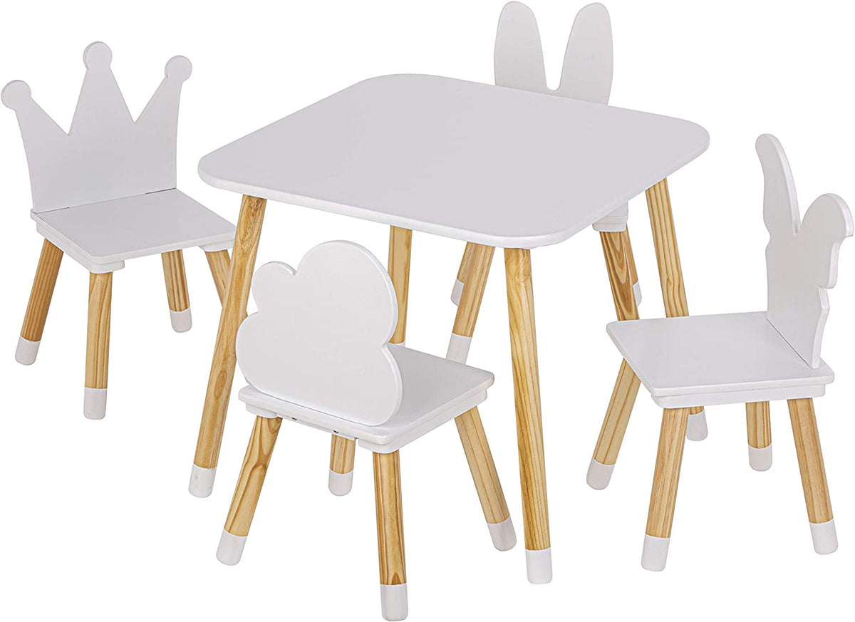 Mesa y sillas para niños madera de pino - FangoToys