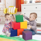 12 pieces of foam building blocks make up this soft play set for home for children  12 months and up