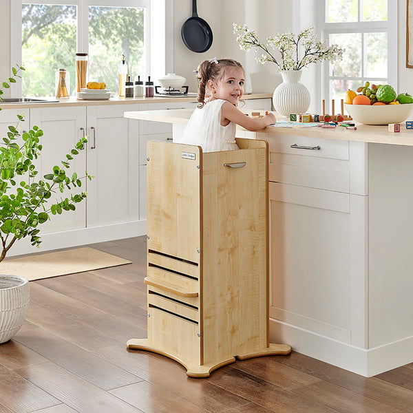 Little Helper FunPod Kitchen Step Stool Adjustable Height, good Red