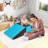 Blue/Black 2-Piece Step and Slide Climber for Infants