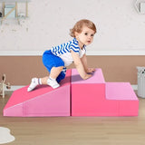 Pinks 2-Piece Step and Slide Climber for Infants