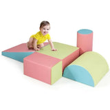 Pink “Climb and Crawl” toddler play set with 5 foam pieces