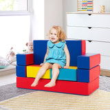 4-in-1 Modular Sofa cum Soft Play for Home | 8 Blocks and pieces