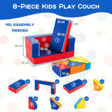 Montessori 4-in-1 Modular Sofa cum Soft Play Equipment | 8 Blocks and pieces