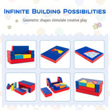 4-in-1 Modular Sofa cum Soft Play Equipment | 8 Blocks and pieces | 36m+