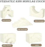 Versatile Large Super Soft Fleece Pikler Modular Soft Play Equipment | Removable & Washable | Cream