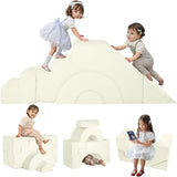 Large Super Soft Fleece Pikler Modular Soft Play Equipment | Removable & Washable | Cream