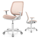 Children's Height Adjustable Ergonomic Children Desk Chair | Childrens Swivel Chair| Beige