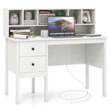 Heavy Duty Homework Desk | Storage Shelf | Hutch & Storage | Older Children & Adults | White