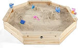 Giant Octaganol Eco FSC Wooden Sandpit with Waterproof Cover | 1.5m diameter | 18m+ 