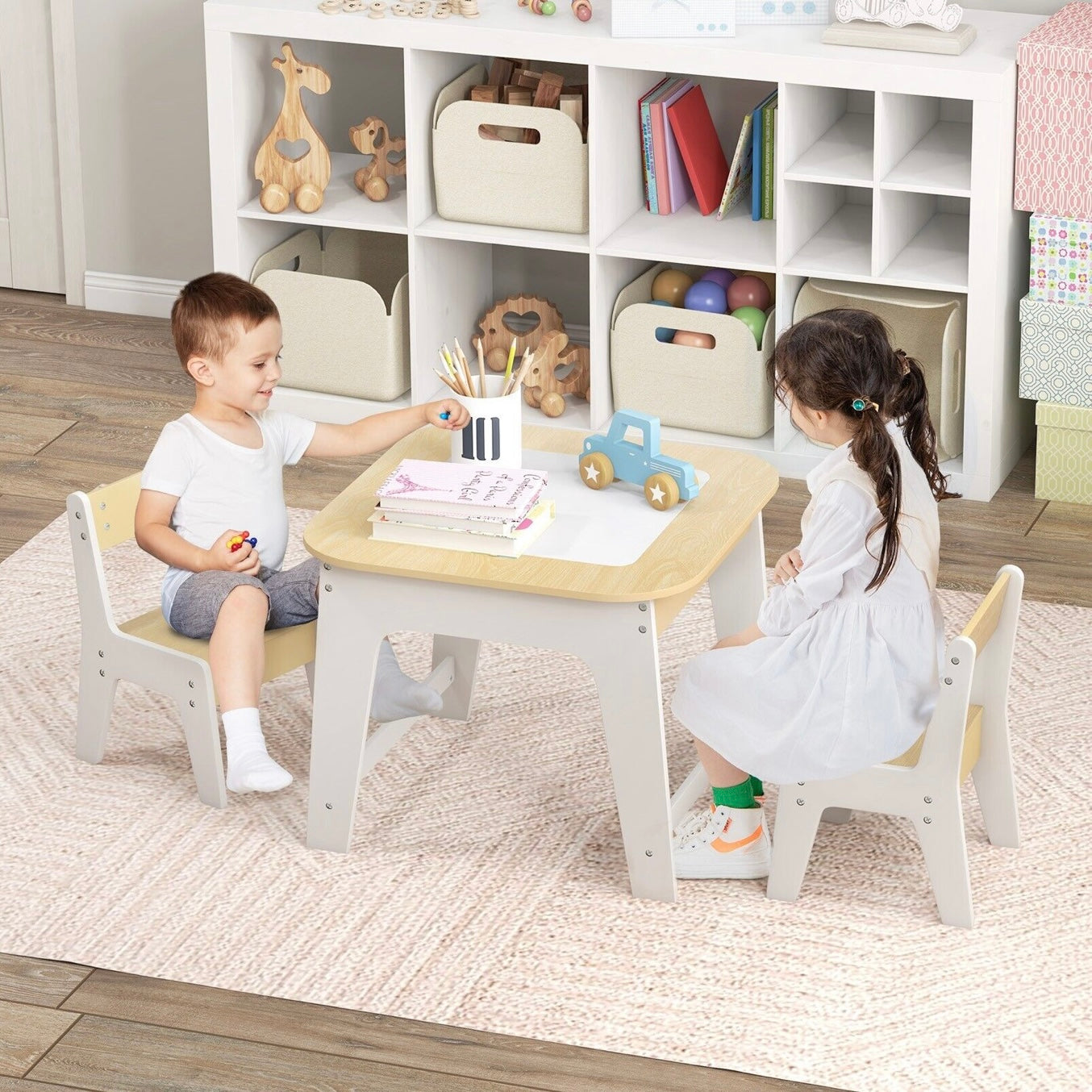 Kids table with two chairs online