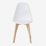 Children's Egg Chair | Chair for Homework Desk | White and Natural