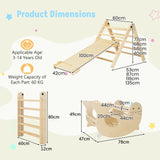 7-in-1 Indoor Wooden Climbing Toys for Toddlers