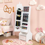 Childrens mirror and jewellery cabinet in one in unicorn theme