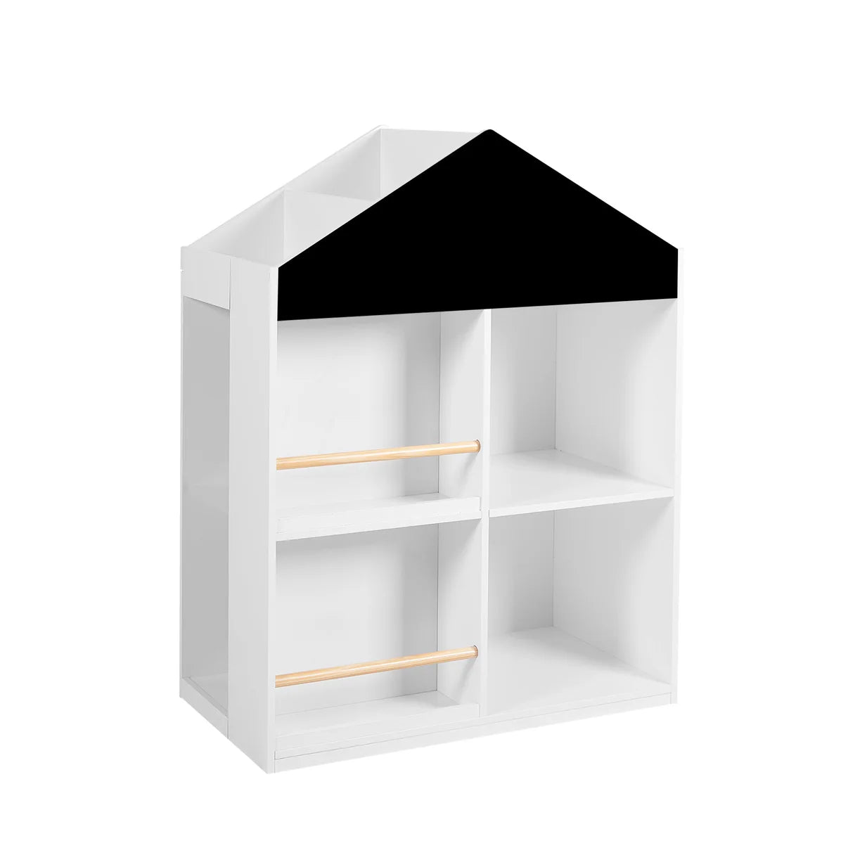 Scandi Montessori Dolls House Kids Bookcase Toy Storage Box White www.littlehelper