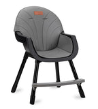 4-In-1 Ergonomic Baby High Chair & Childrens  Chair with removable and adjustable tray in black and grey