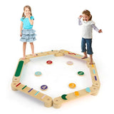 Montessori Pikler | Eco Wood Balance Beam | Stepping Stones | Natural 