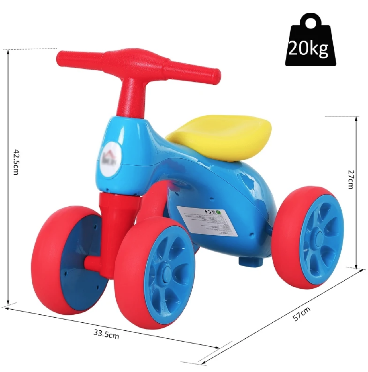 Plastic 3 wheeler trike with trailer on sale