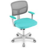 Childrens office chair cum childrens swivel chair in aqua green