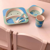 Eco Conscious Bamboo Baby & Toddler Feeding 5 Piece Set |  in Elephant theme