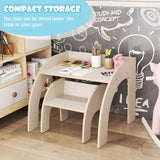 Eco Solid Plywood Spine Supporting Childrens table and chairs | 3 Years  in White