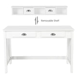 Kids Desk made from high quality MDF and Solid Pine | Removable Hutch Desk  in White | Older Children & Adults