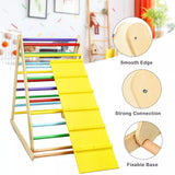 3-in-1 Eco Wood Folding Climbing Frame | Montessori Pikler Triangle | Slide & Climber | 1-6 Ages