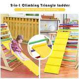 3-in-1 Eco Wood Folding Climbing Frame | Pikler Triangle | Slide & Climber | 1-6 Years