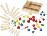 Montessori Eco-Wooden 48 Piece Vehicle Construction Set | Wooden Toy | 3 years+