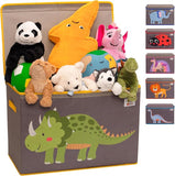 Large Collapsible 80L Montessori Kids Toy Box with Lid | Scratch resistant | 10 Animal Designs | 3D Applique (Copy)