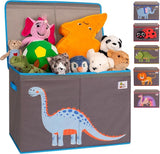 Large Collapsible 80L Montessori Kids Toy Box with Lid | Scratch resistant | 10 Animal Designs | 3D Applique (Copy)