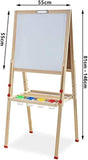 Folding Height Adjustable Easel | Whiteboard | CHildrens Blackboard Double Easel | FREE Accessories | 3 Years +