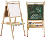 Height Adjustable Childrens Easel | Double Sided Childrens Art Easel | Blackboard | FREE ACCESSORIES