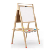 Height Adjustable Wooden Childrens Easel | Double Sided Childrens Art Easel | Childrens Blackboard