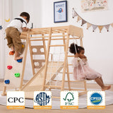 Ergonomic  Pikler 8-in-1  Indoor Eco Wood Toddler Jungle Gym | Climbing Wall | Slide | 24m+