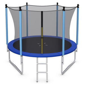 8FT Children Trampolines Outdoor Garden Trampoline with Safety Enclosure Net