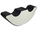 Large 2 Seater Autism-Friendly Pikler Ride On in Black and White eco leather