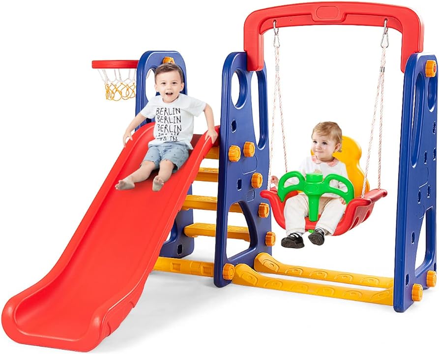 Baby swing slide set online