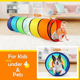 Children’s & Pet Indoor Outdoor Colourful Pop-Up Play Tunnel | Den | Garden Play Equipment