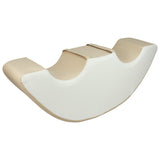 Large 2 Seater Autism-Friendly Pikler Ride On in Coffee Whip and White eco leather