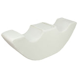 Large 2 Seater Autism-Friendly Pikler Ride On in all White eco leather