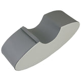 Autism-Friendly Pikler Ride On soft play rocker in a wipe clean leather - in grey and white