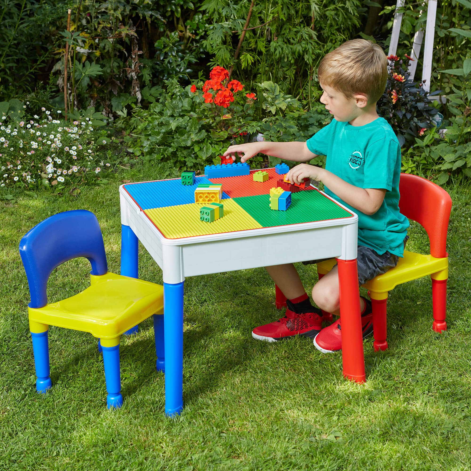 Children's lego table and chairs hotsell