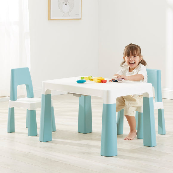 Tavolo Tavolino + Sedia Bambini Baby Plastica vari colori Gioco giallo  verde blu