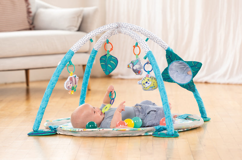 Tropische Baumkronen 3 in 1 Jumbo Aktivitatsstudio und Ballebad Baby Aktivitatsstudio Baby Spielmatte Baby Fitnessstudio