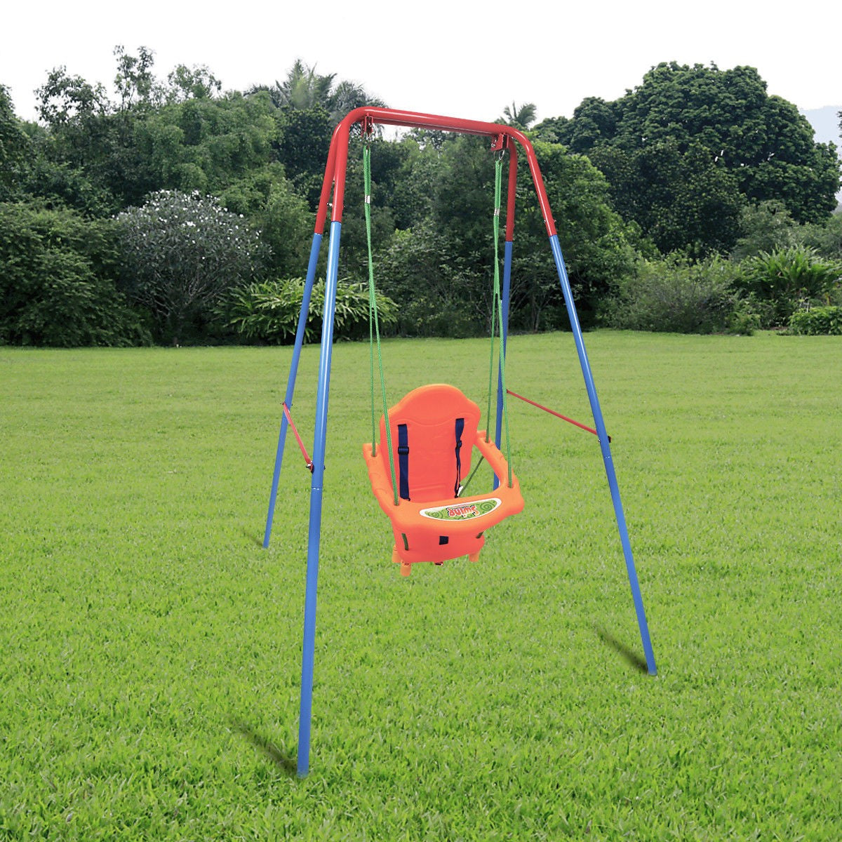 Eco Friendly Garden Folding Outdoor Baby Swing With Baby Seat www.littlehelper