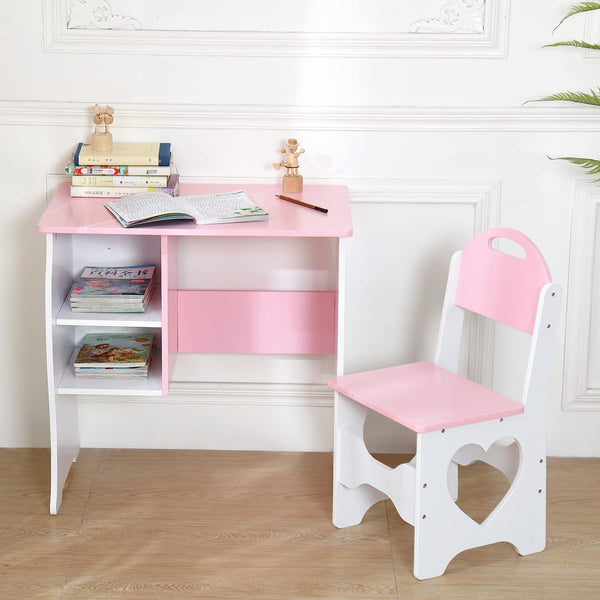 Pink study table and chair on sale